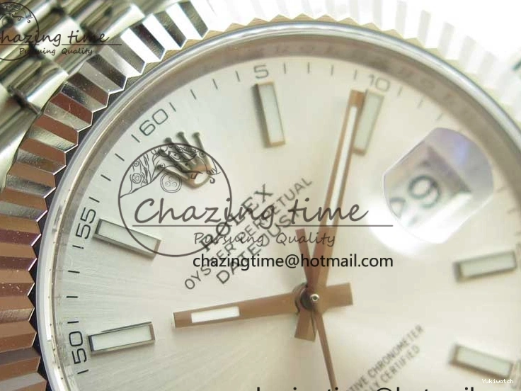 Stick 1:1 Silver on SS Best A3235 Markers Dial DateJust 904L Bracelet VRF Edition 41MM 126334 SS Jubilee 1227